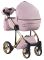 Коляска 2 в 1 Adamex Luciano Polar (Gold) Y813 рожевий пудра (шкіра) - рожевий