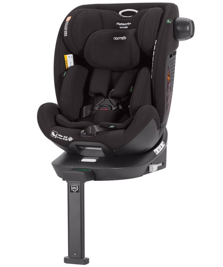 Автокресло CARRELLO Meteorit+ CRL-17515 Space Black i-Size 40-150см ISOFIX с поворотом и опорной стойкой
