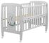 Ліжко Babyroom Собачка відкидний бік, колеса DSO-01 бук сірий