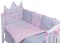 Детская постель Babyroom Classic Bortiki-01 (6 элементов)  розовый-белый-серый (кексы)
