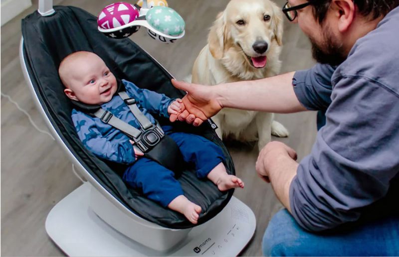 Крісло-гойдалка 4moms MamaRoo 5.0 Grey Classic