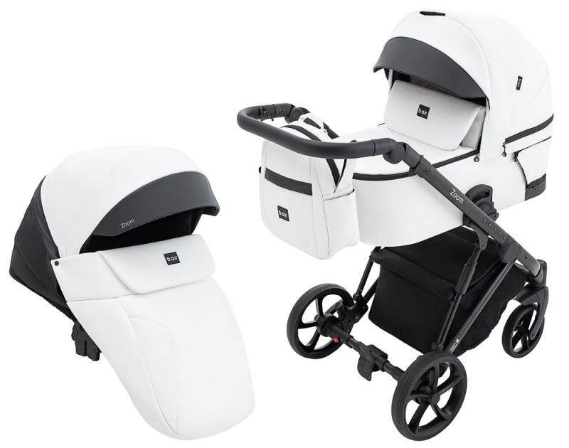 Коляска 2 в 1 Bair Zoom ECO ZE-11 белый