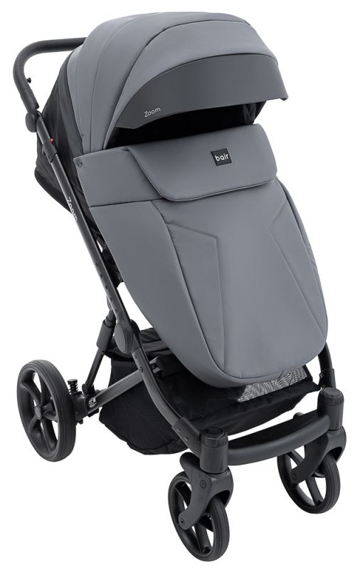 Коляска 2 в 1 Bair Zoom ECO ZE-47 темно-серый