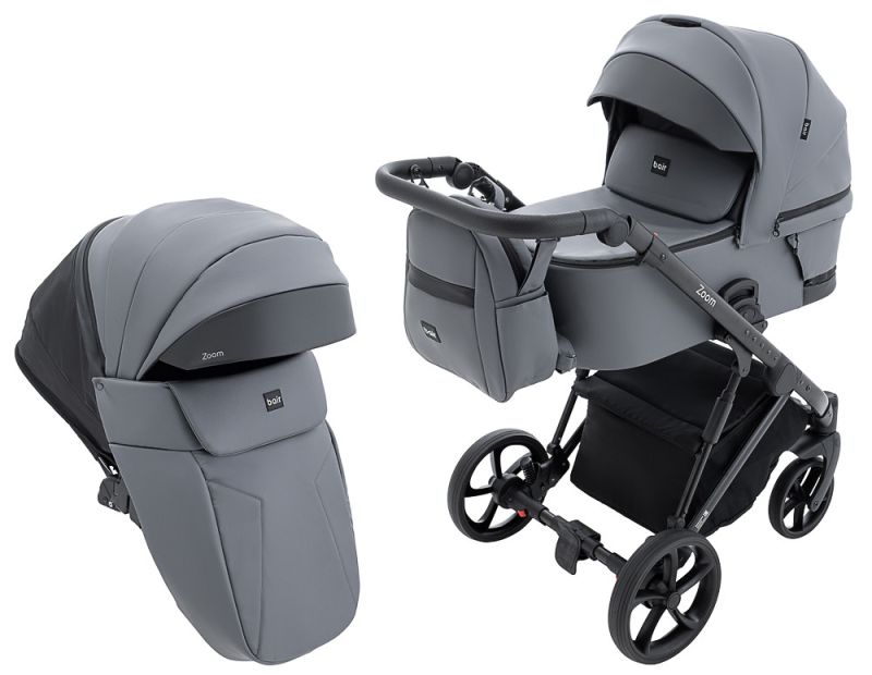 Коляска 2 в 1 Bair Zoom ECO ZE-47 темно-серый