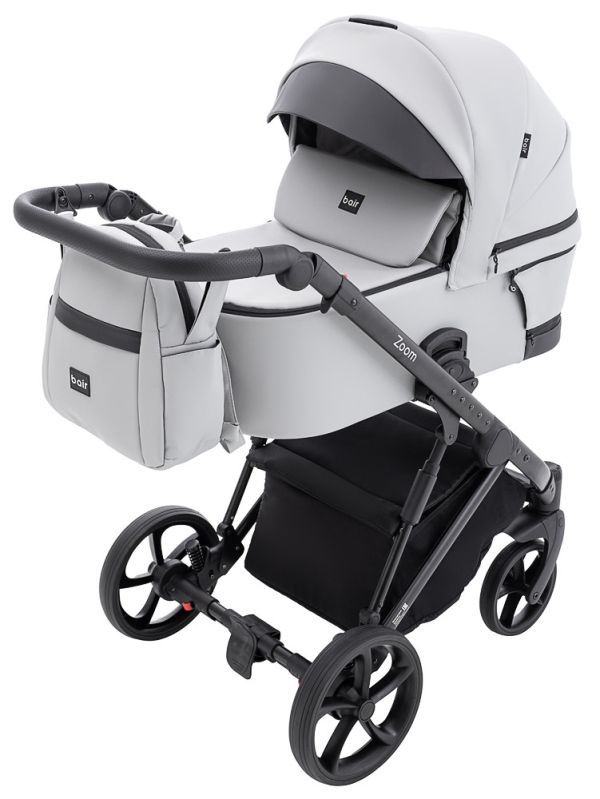 Коляска 2 в 1 Bair Zoom ECO ZE-14 світло-сірий