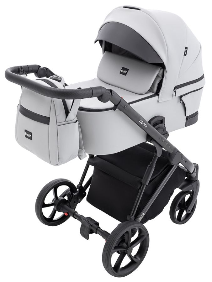 Коляска 2 в 1 Bair Zoom ECO ZE-14 світло-сірий