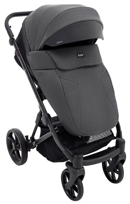 Коляска 2 в 1 Bair Zoom Soft BZ-01 графіт