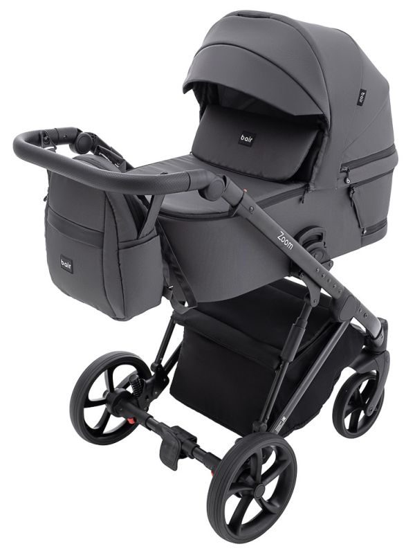 Коляска 2 в 1 Bair Zoom Soft BZ-747 чорний