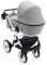 Коляска 2 в 1 Bair Kiwi White ECO BKW-15 серый