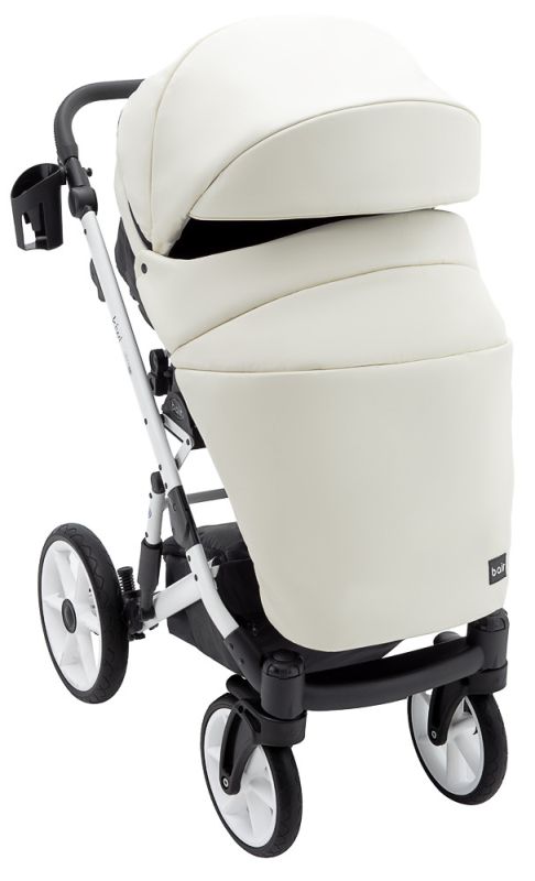 Коляска 2 в 1 Bair Kiwi White ECO BKW-24 слоновая кость