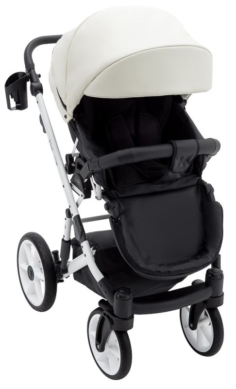 Коляска 2 в 1 Bair Kiwi White ECO BKW-24 слоновая кость