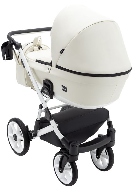 Коляска 2 в 1 Bair Kiwi White ECO BKW-24 слоновая кость