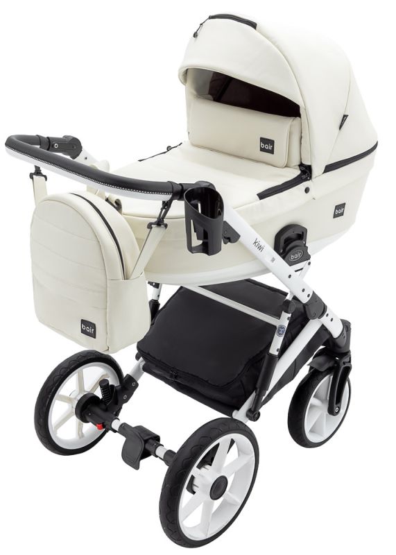 Коляска 2 в 1 Bair Kiwi White ECO BKW-24 слоновая кость