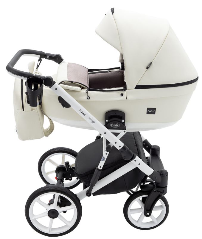 Коляска 2 в 1 Bair Kiwi White ECO BKW-24 слоновая кость