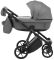 Коляска 2 в 1 Adamex Belissa ECO кожа 100% SA-4 темно-серый
