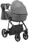 Коляска 2 в 1 Adamex Belissa ECO кожа 100% SA-4 темно-серый