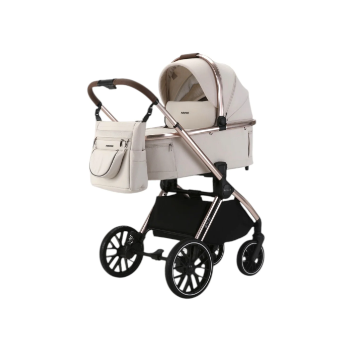 Коляска 2 в 1 Adamex Spark 1 Champagne Vanilla
