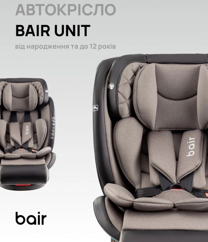 Автокресло Bair Unit 360 Isofix GM-02 Graphite Midnight