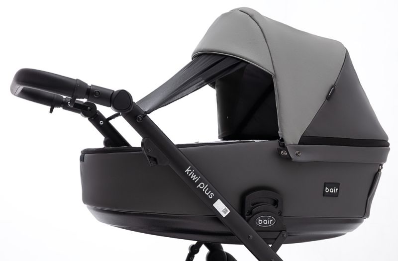 Коляска 2 в 1 Bair Kiwi Plus ECO BKP-21/15 сірий / графіт