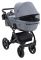 Коляска 2 в 1 Bair Kiwi Plus Soft BKP-218 сірий