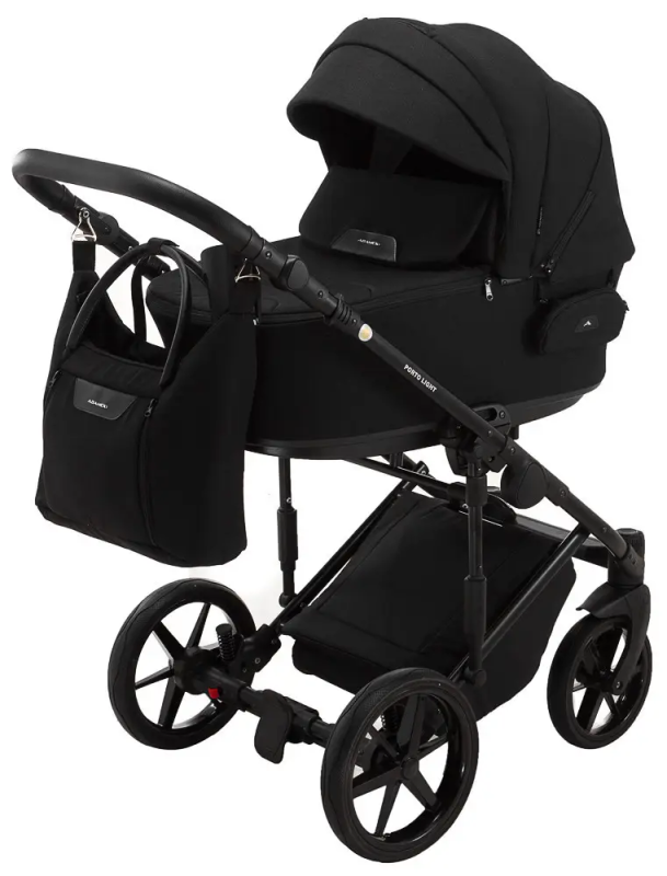 Коляска 2 в 1 Adamex Porto Light Tip TK-53 черный