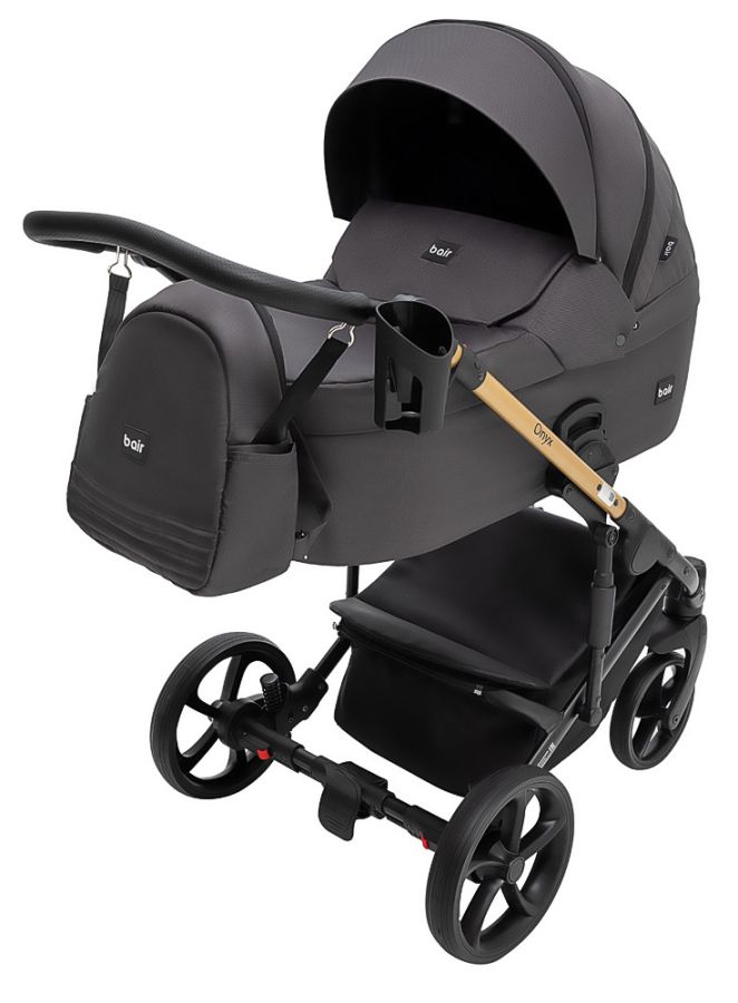 Коляска 2 в 1 Bair Onyx Soft OS-747 чорний