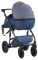 Коляска 2 в 1 Everflo Soft джинс-шкіра S-24 графіт джинс (з синім відливом) - темно-синя шкіра