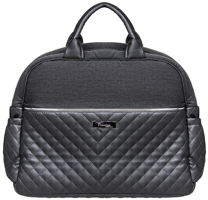Коляска 2 в 1 класична Roan Marita Prestige (14" чорні колеса, чорна рама) P231 графіт - графітова (шкіра) перламутр