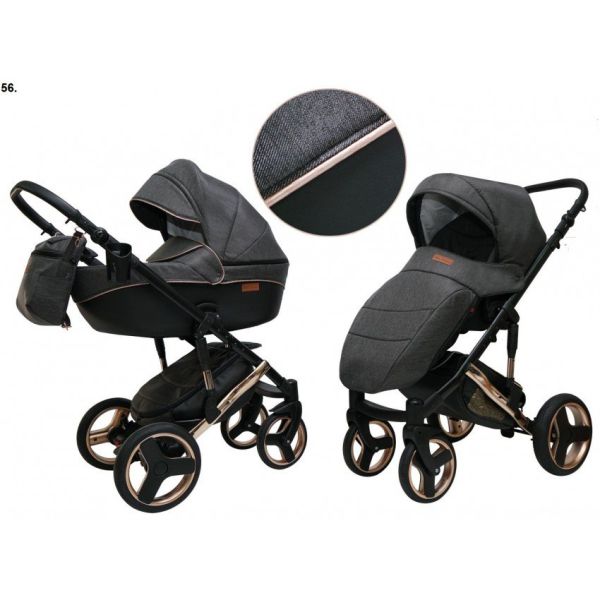 Коляска 2 в 1 Mikrus Onyx 56 чорний