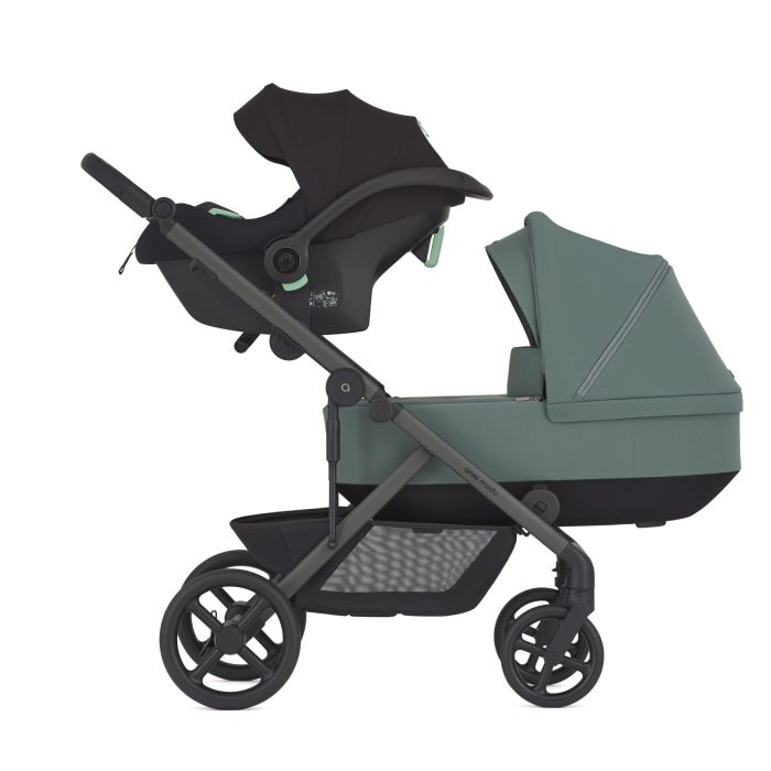 Коляска 2 в 1 для двійні Anex Modu Double Greeny