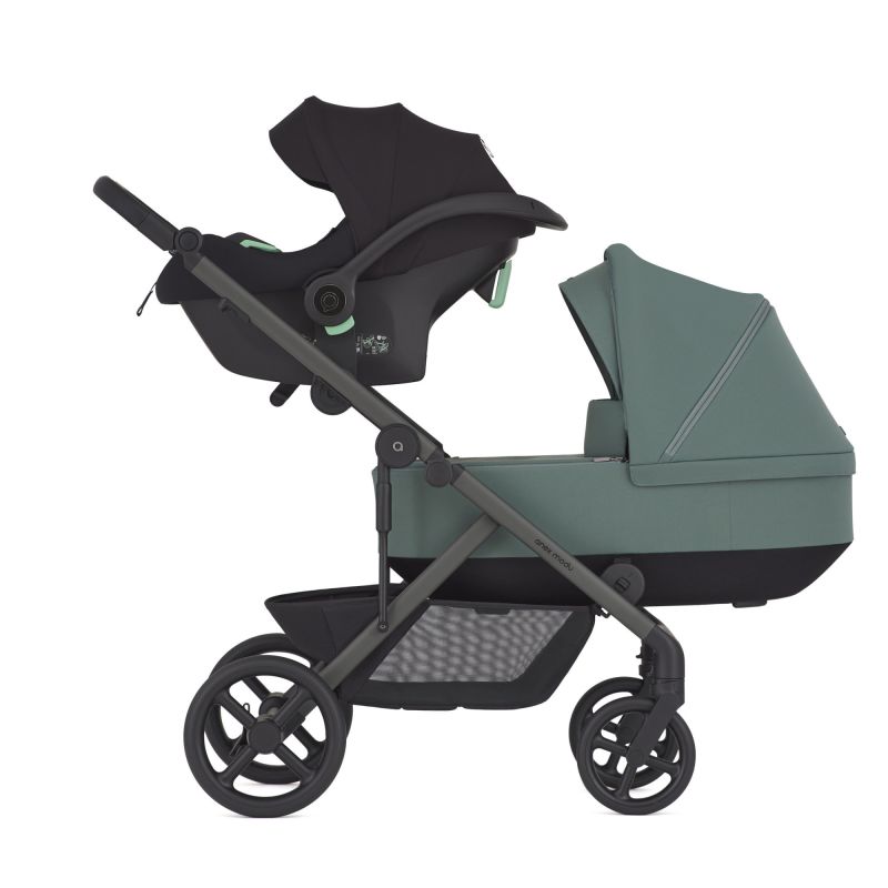 Коляска 2 в 1 для двойни Anex Modu Double Greeny