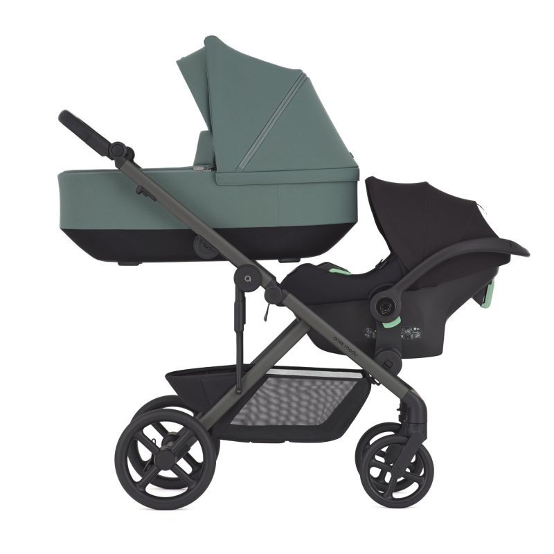 Коляска 2 в 1 для двойни Anex Modu Double Greeny