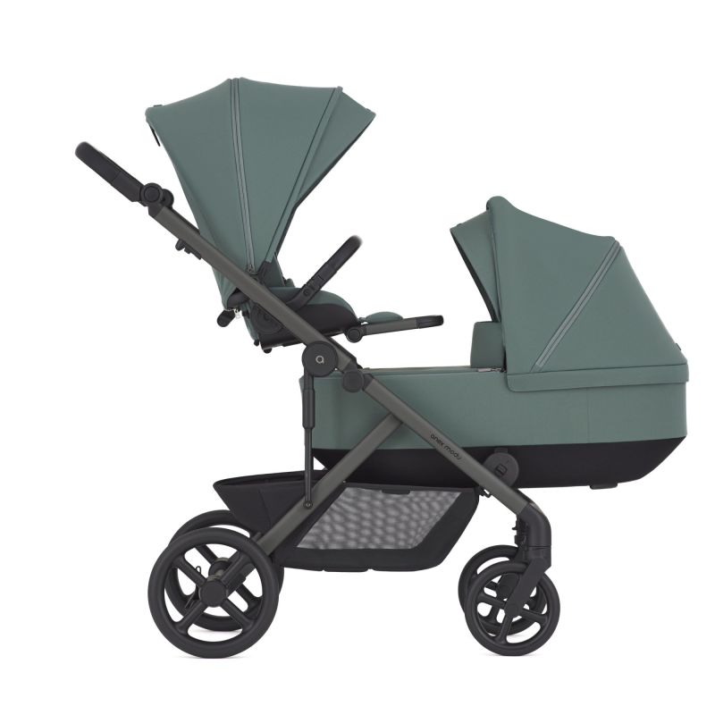 Коляска 2 в 1 для двойни Anex Modu Double Greeny