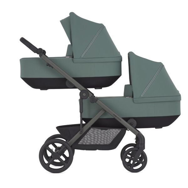 Коляска 2 в 1 для двійні Anex Modu Double Greeny