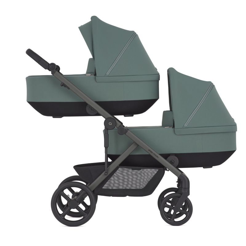 Коляска 2 в 1 для двойни Anex Modu Double Greeny