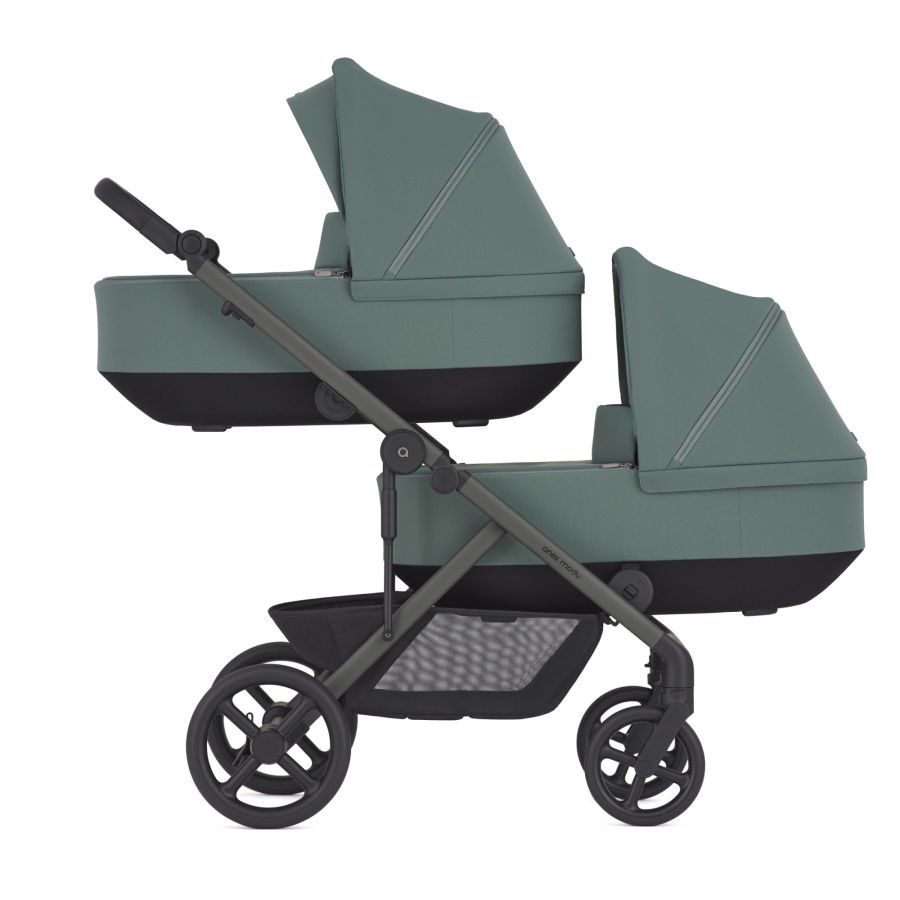 Коляска 2 в 1 для двойни Anex Modu Double Greeny