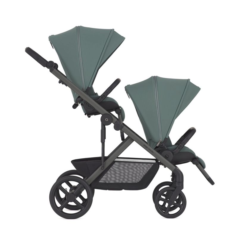 Коляска 2 в 1 для двойни Anex Modu Double Greeny