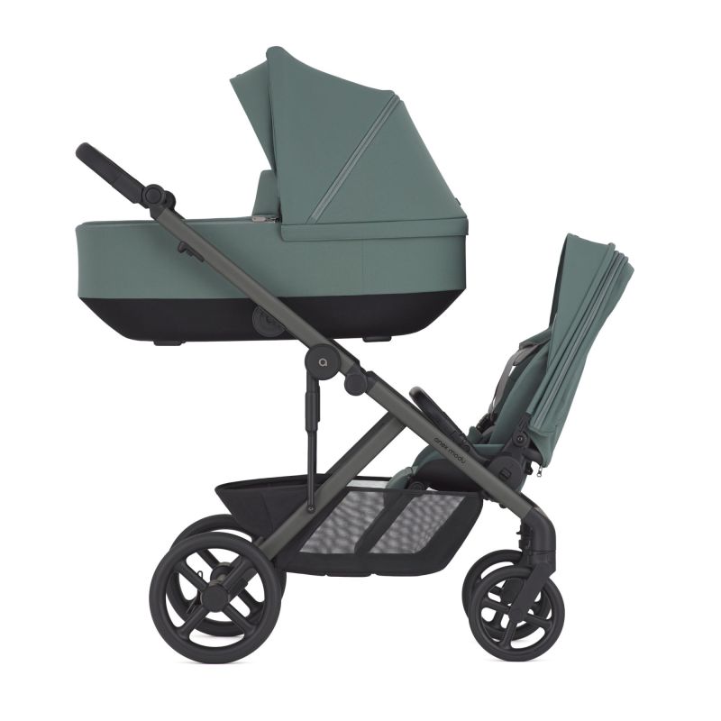 Коляска 2 в 1 для двойни Anex Modu Double Greeny