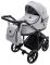 Коляска 2 в 1 Adamex Locco Tip TK-1 светло-серый
