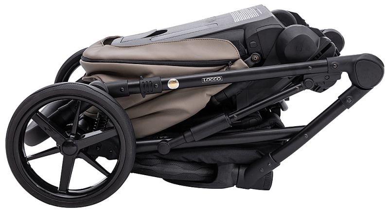 Коляска 2 в 1 Adamex Locco Eco SA-9 темный капучино