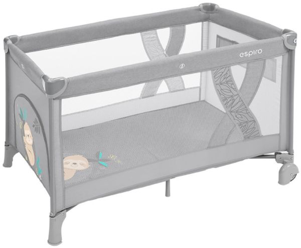 Кроватка - манеж Espiro Simple 07 Light Gray Кроватка - манеж Espiro Simple 07 Light Gray