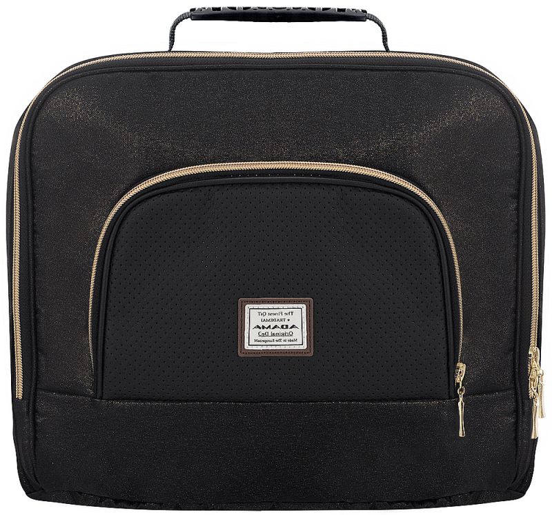 Коляска 2 в 1 Adamex Mimi Polar (Gold) Y836 черный (люрикс) - черная кожа (выдавленная точка)