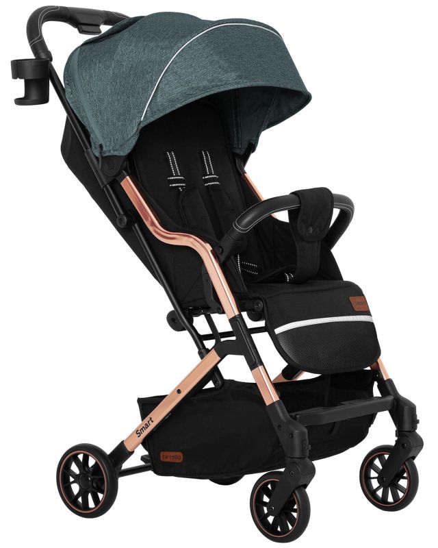 Коляска прогулочная CARRELLO Smart CRL-5504 Leaf Green +дождевик S/1/