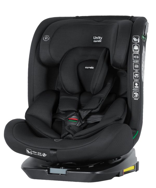 Автокрісло CARRELLO Unity CRL-17010 Totality Black i-Size 40-150см ISOFIX, поворот
