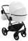 Коляска 2 в 1 Bair Marcel кожа 100% BM-51 белый