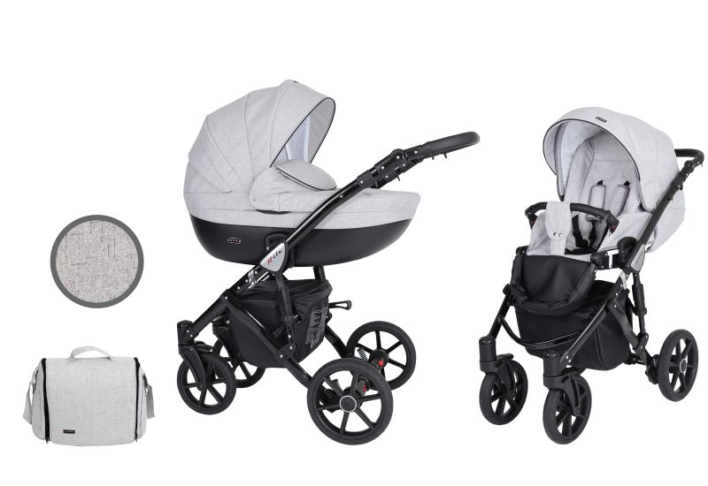 Коляска 2 в 1 Kunert Mila 15 Grey