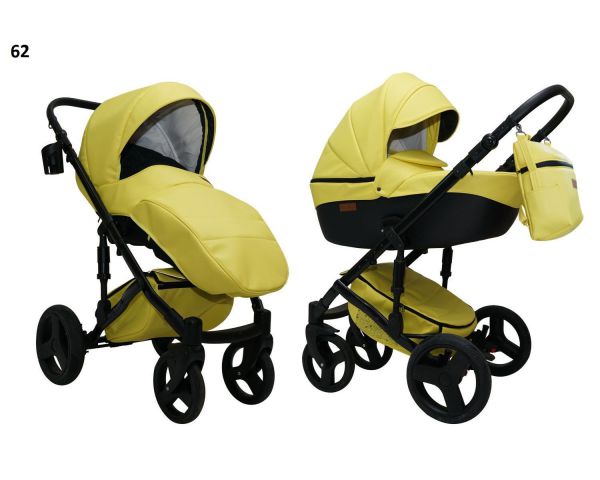 Коляска 2 в 1 Mikrus Onyx 62 жовтий