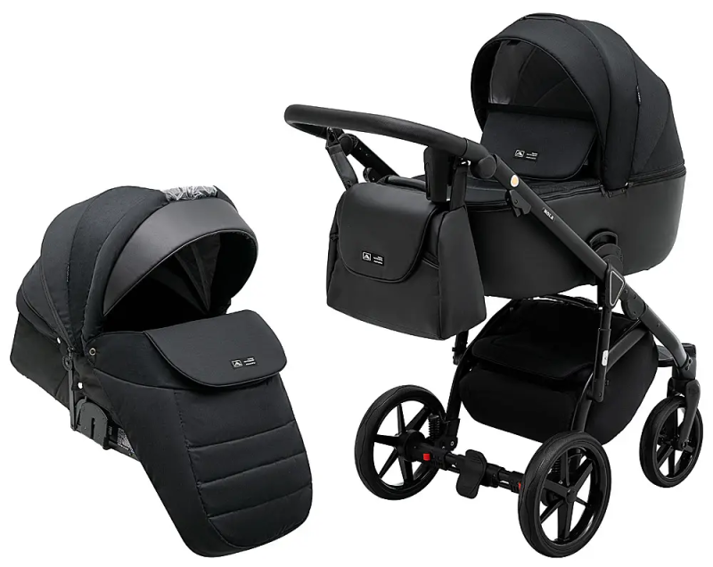 Коляска 2 в 1 Adamex Nola PS-1 чорний