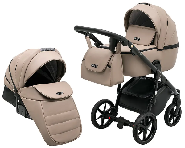 Коляска 2 в 1 Adamex Nola Eco SA-9 темний капучино