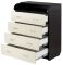 Пеленальный комод Babyroom Комод 4 тел.Big 102x80x50  венге-ваниль